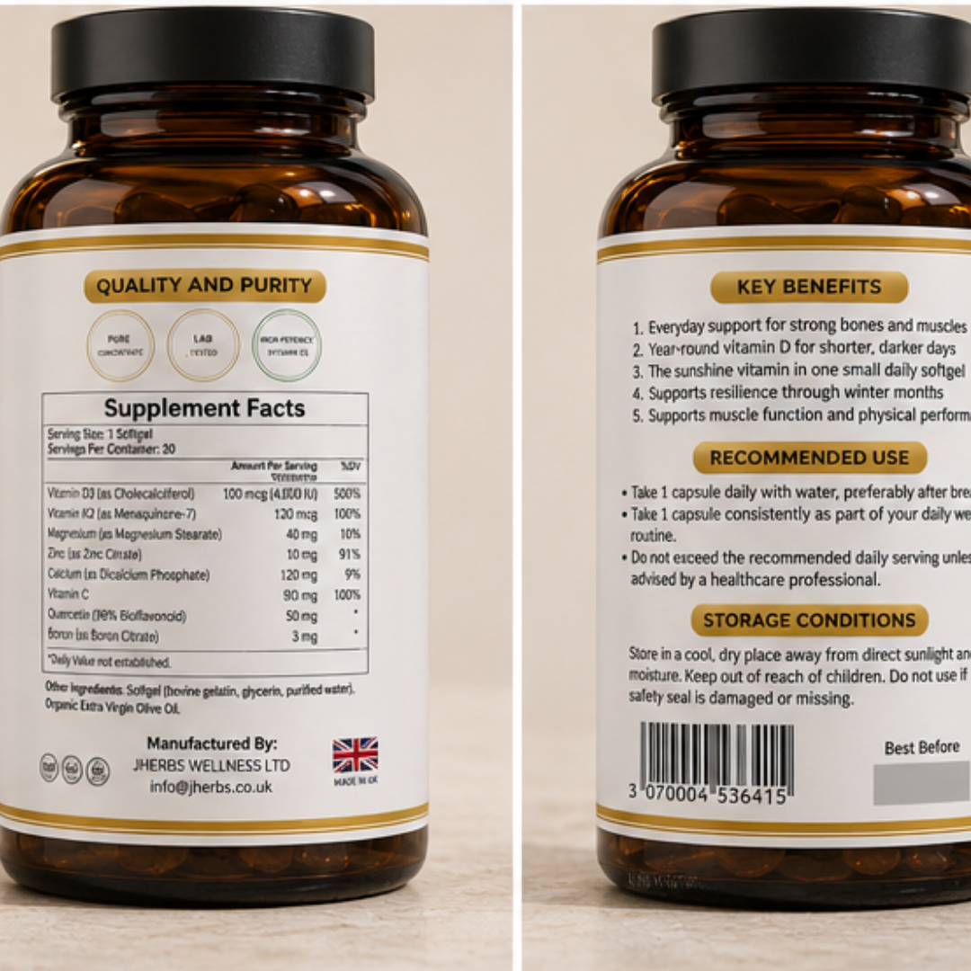 D3 40000 IU - High-Strength Vitamin D3 Formula