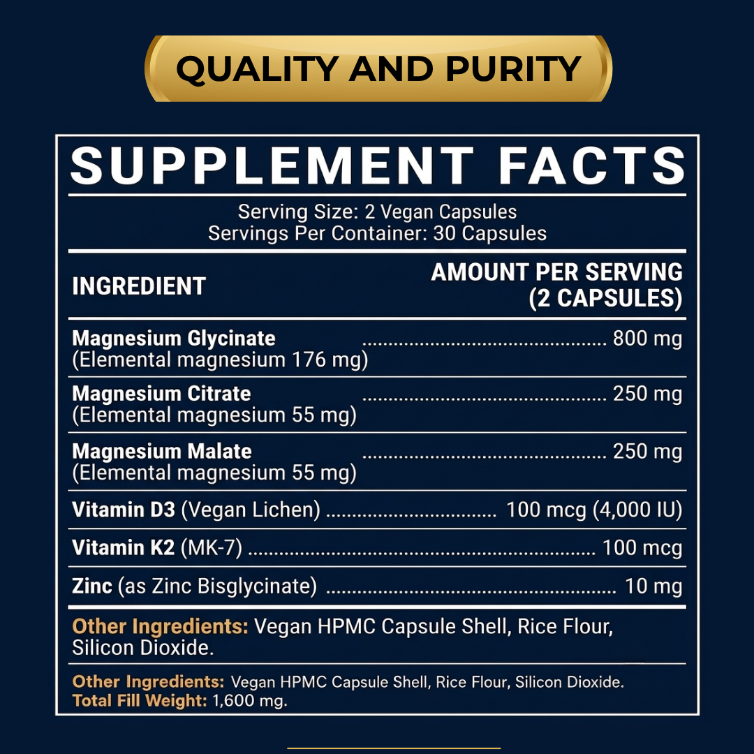 Magnesium (D3, K2 & Zinc)